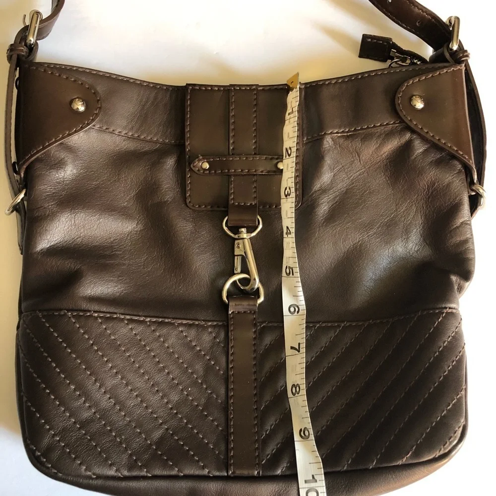 Via spiga brown leather cross body bag